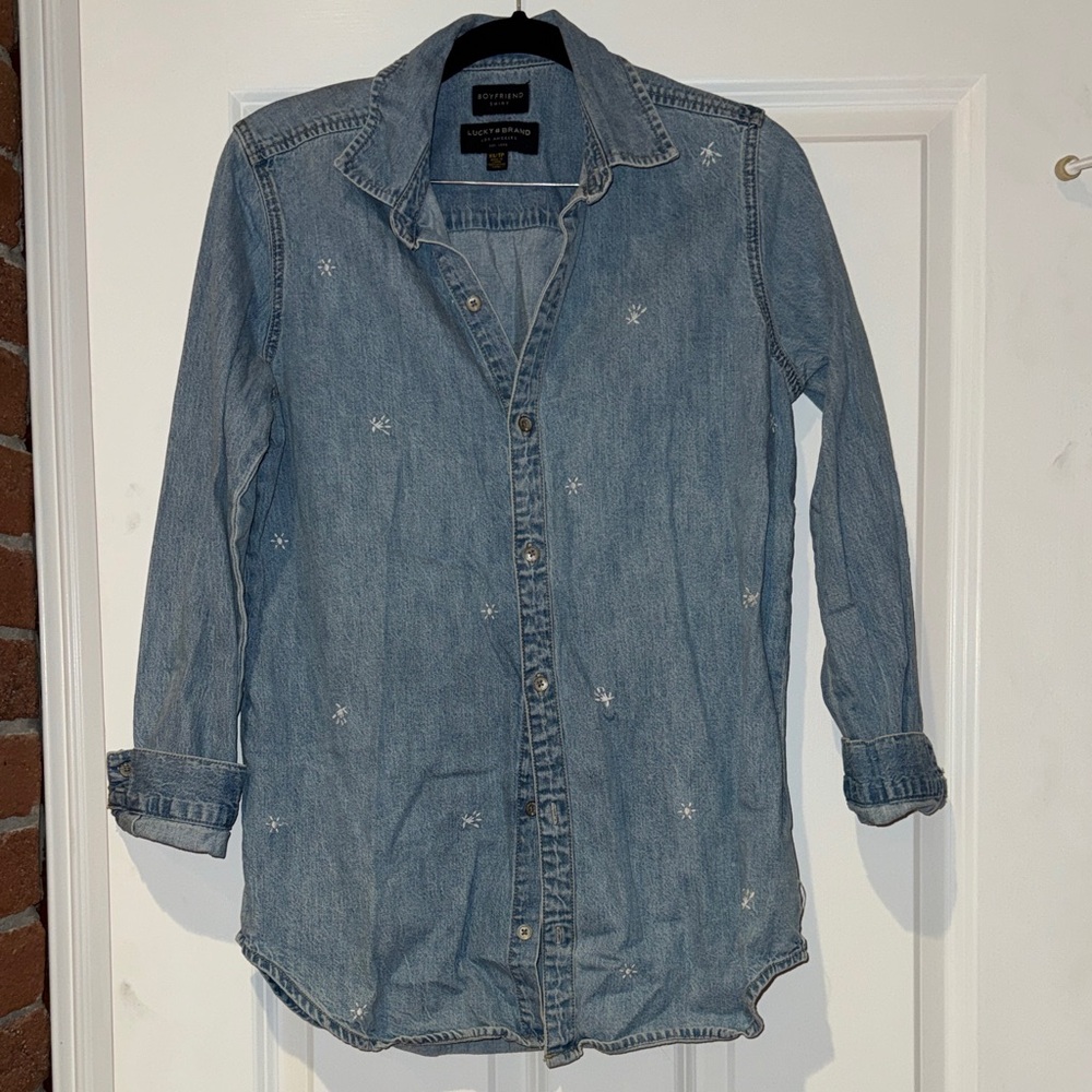 Lucky Brand Blue Button Down Shirt